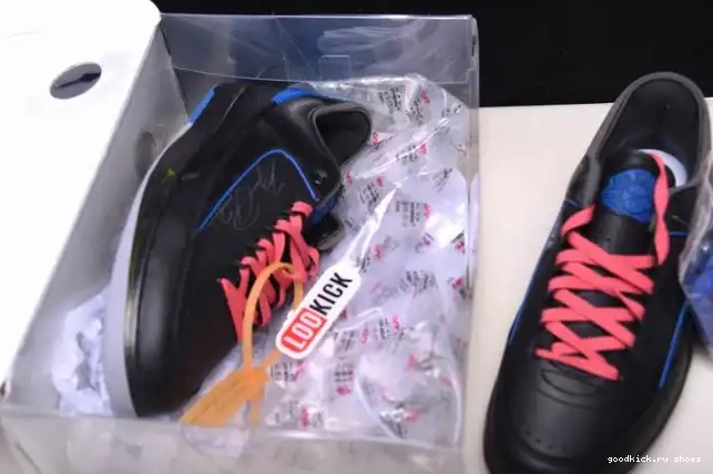 Rep Jordan Black Low Blue 2 Retro Off-White DJ4375-004 SP 0424